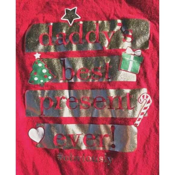 The Children's Place Top 2T "Daddy's Best Christmas Present Ever! #Obviously" - Picture 1 of 5